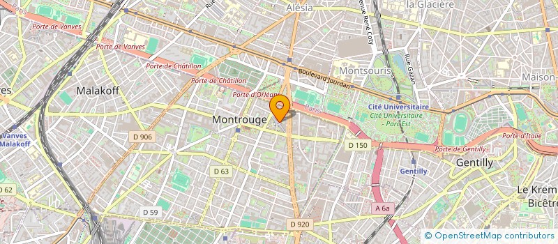 localisation de l'entreprise MONTE ROSSO  MONTROUGE