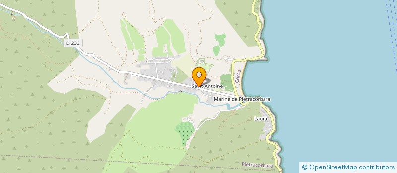 localisation de l'entreprise MONTE STELLO SARL à PIETRACORBARA