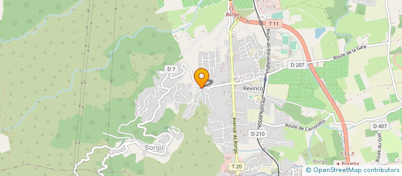 localisation de l'entreprise MONTE T.P. à BORGO