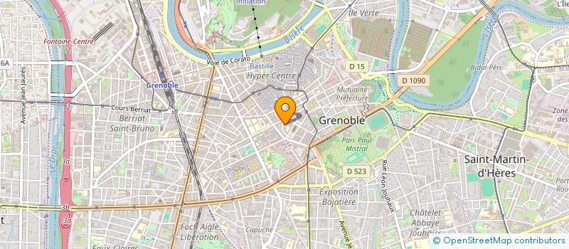 localisation de l'entreprise MONTEBELLO à GRENOBLE