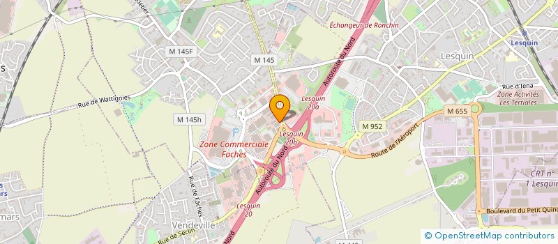 localisation de l'entreprise MONTEBELLO AMEUBLEMENT à FACHES-THUMESNIL