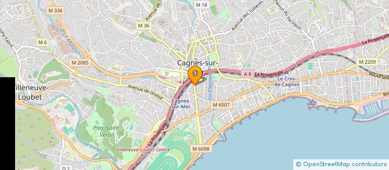 localisation de l'entreprise MONTECARLO TRADE & FINANCE à CAGNES-SUR-MER