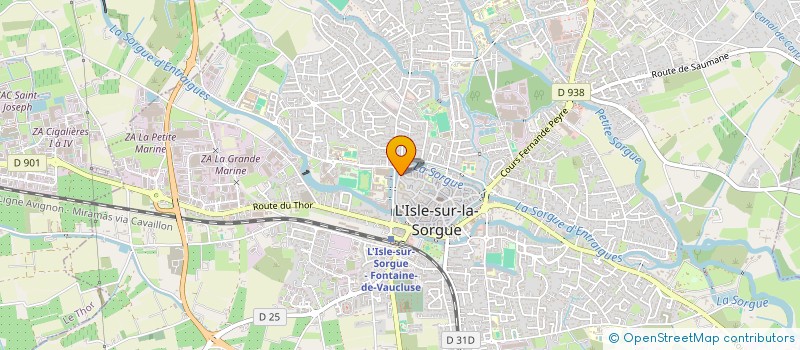 localisation de l'entreprise MONTECHRISTO 84  L ISLE SUR LA SORGUE