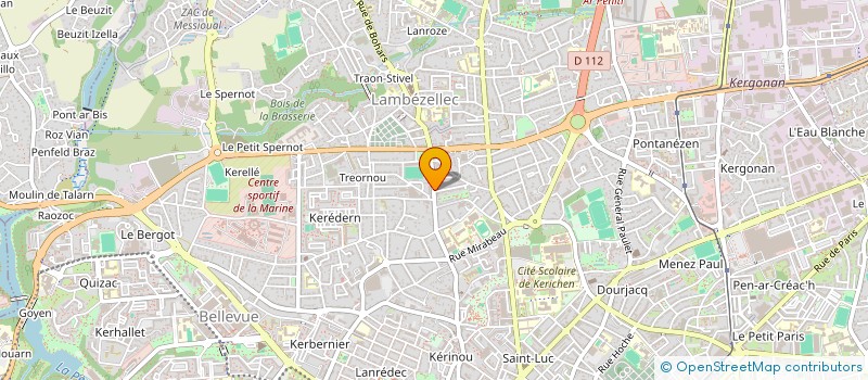 localisation de l'entreprise MONTECOT à BREST