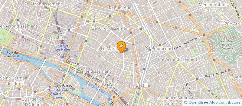 localisation de l'entreprise MONTECRISTI  PARIS