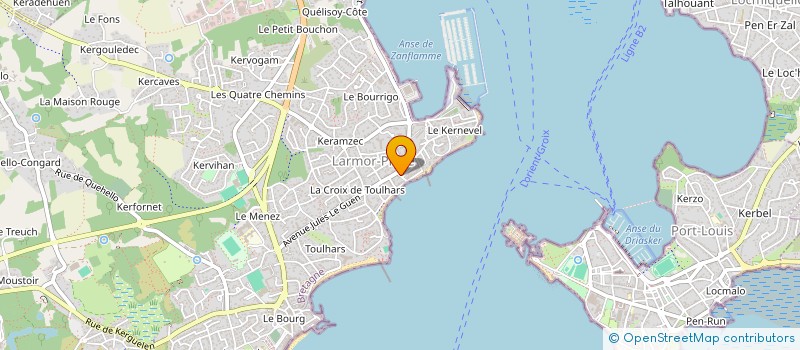 localisation de l'entreprise MONTEE DE LA NOURRIGNEL  LARMOR-PLAGE