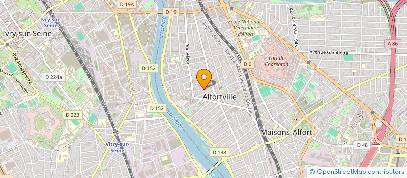 localisation de l'entreprise MONTEGUT KITCHENS & CUISINES à ALFORTVILLE