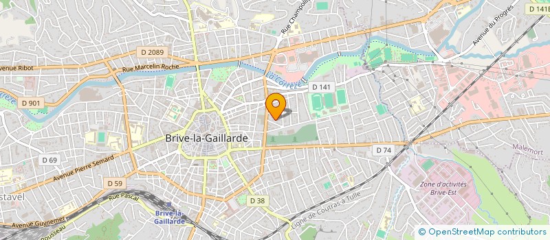 localisation de l'entreprise MONTEIL  BRIVE-LA-GAILLARDE