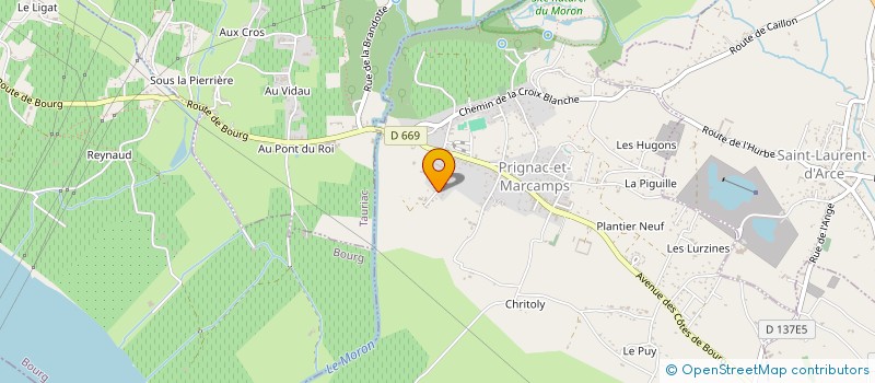 localisation de l'entreprise MONTEIL  PRIGNAC-ET-MARCAMPS