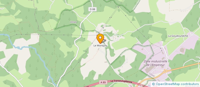 localisation de l'entreprise MONTEIL FRERES  SAINT-ANGEL