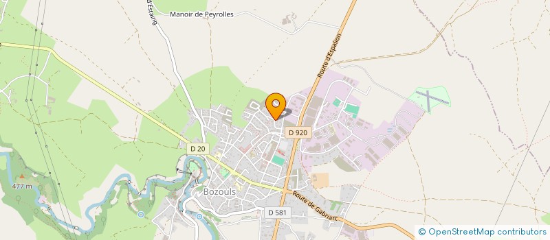 localisation de l'entreprise MONTEIL - GRIMAL  BOZOULS