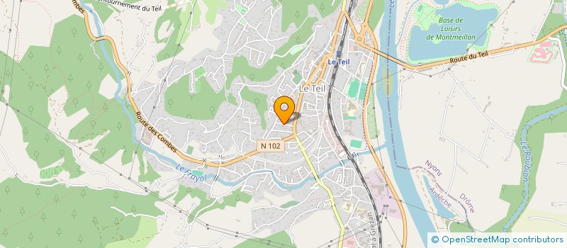 localisation de l'entreprise MONTEILLET ET CIE à LE TEIL