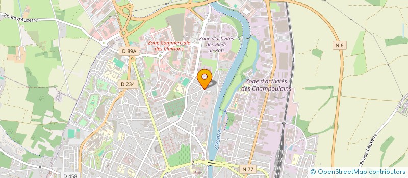 localisation de l'entreprise MONTEILLET ET FILLES à AUXERRE