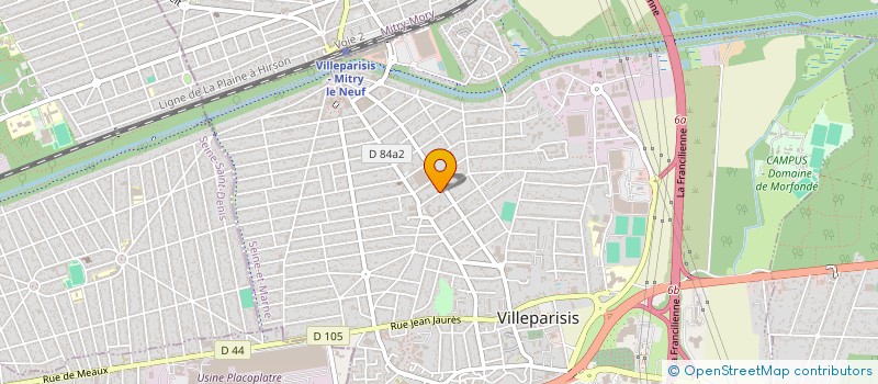 localisation de l'entreprise MONTEIRO à VILLEPARISIS