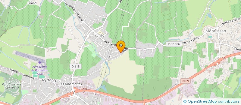 localisation de l'entreprise MONTEIRO  YVRAC