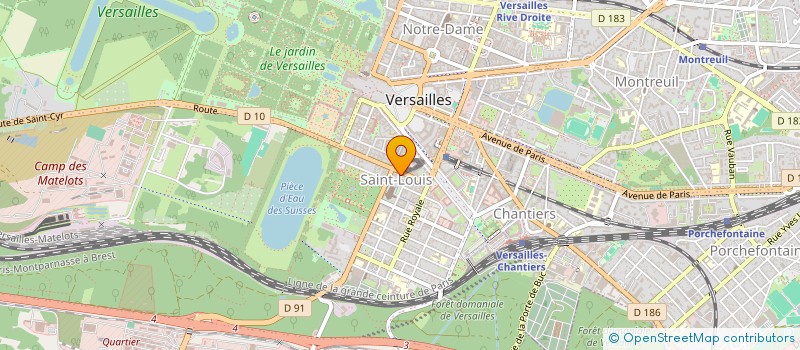 localisation de l'entreprise MONTEIRO & BORGES à VERSAILLES