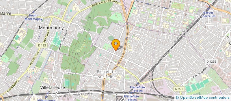 localisation de l'entreprise MONTEIRO BTP  PIERREFITTE-SUR-SEINE