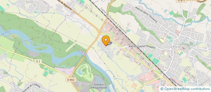 localisation de l'entreprise MONTEIRO CHARPENTE à LESCAR