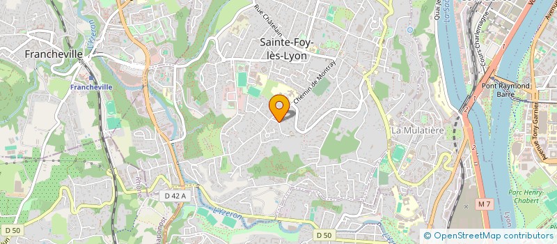 localisation de l'entreprise MONTEIRO ELECTRICITE  SAINTE-FOY-LES-LYON