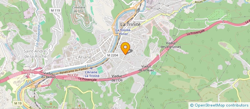 localisation de l'entreprise MONTEIRO MACONNERIE à LA TRINITE