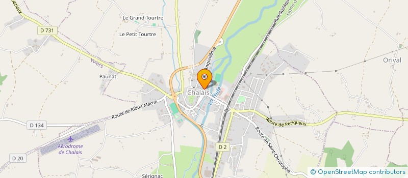 localisation de l'entreprise MONTEL à CHALAIS
