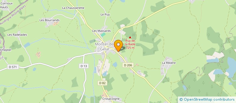 localisation de l'entreprise MONTEL  MONTEL-DE-GELAT