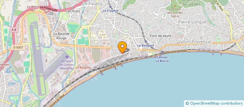 localisation de l'entreprise MONTELEONE SARL à CANNES