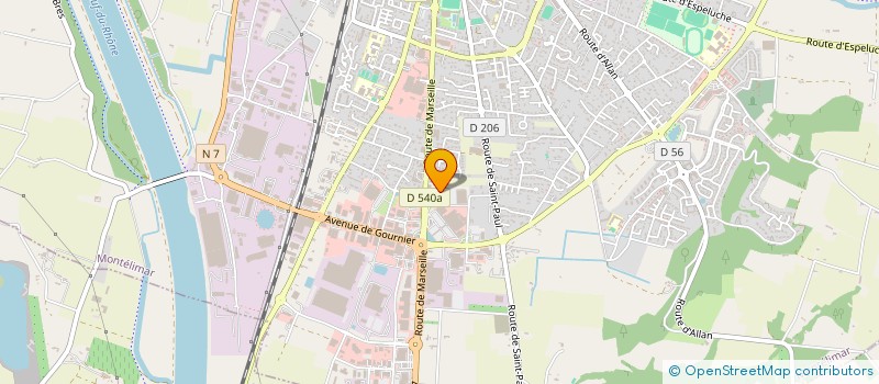 localisation de l'entreprise MONTELICOM à MONTELIMAR