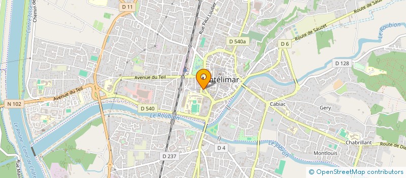 localisation de l'entreprise MONTELIDANSE à MONTELIMAR