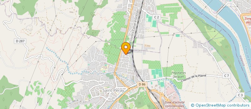 localisation de l'entreprise MONTELIMAR  CHANOS-CURSON