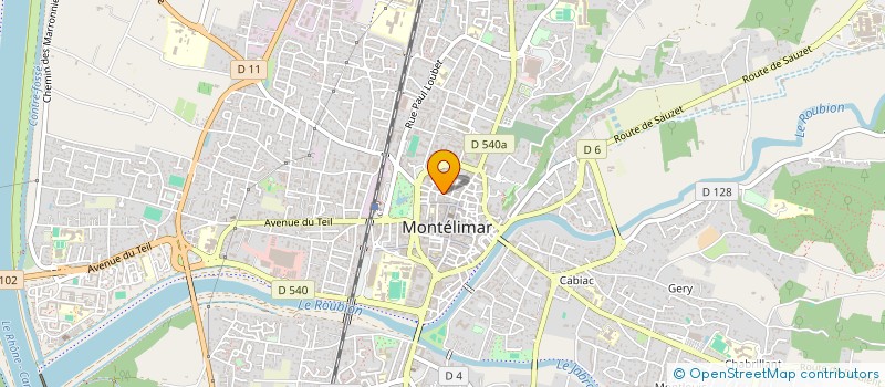 localisation de l'entreprise MONTELIMAR ALIMENTATION à MONTELIMAR