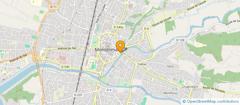 localisation de l'entreprise MONTELIMAR AMBULANCE  MONTELIMAR