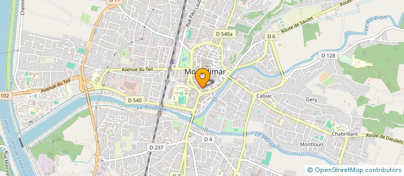 localisation de l'entreprise MONTELIMAR COIFF à MONTELIMAR