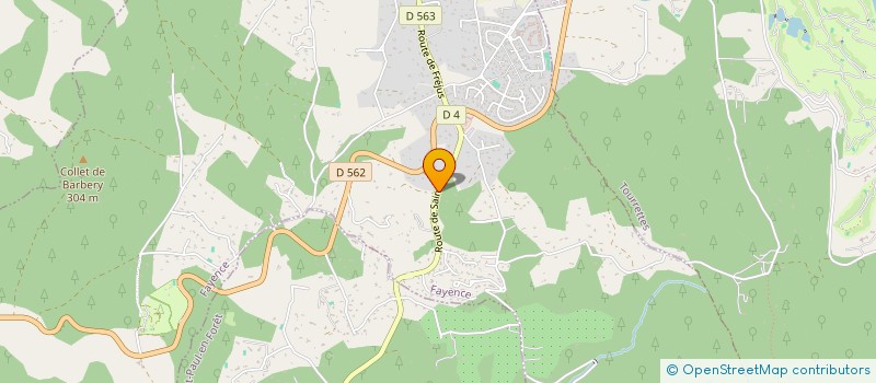 localisation de l'entreprise MONTELLA  FAYENCE