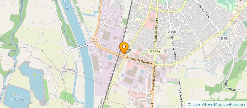 localisation de l'entreprise MONTELO CENT PRESSIONS à MONTELIMAR