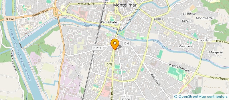 localisation de l'entreprise MONTELOPUB  MONTELIMAR