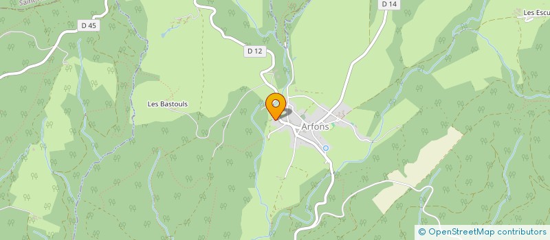 localisation de l'entreprise MONTELS  ARFONS