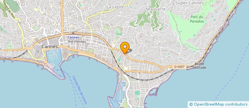 localisation de l'entreprise MONTEMARE à CANNES