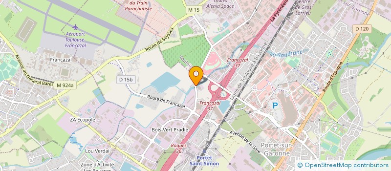 localisation de l'entreprise MONTENA à PORTET-SUR-GARONNE