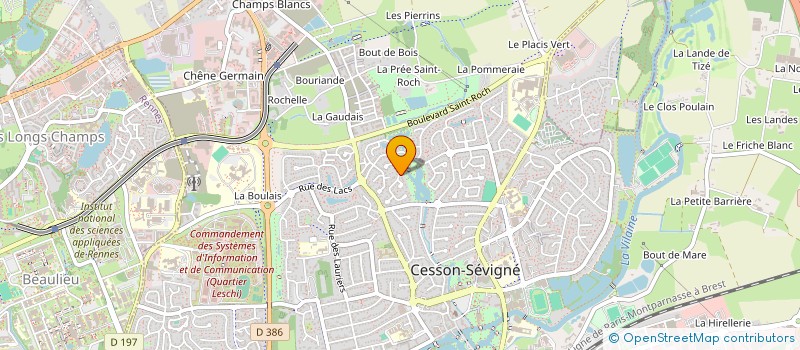 localisation de l'entreprise MONTENO INVEST à CESSON-SEVIGNE
