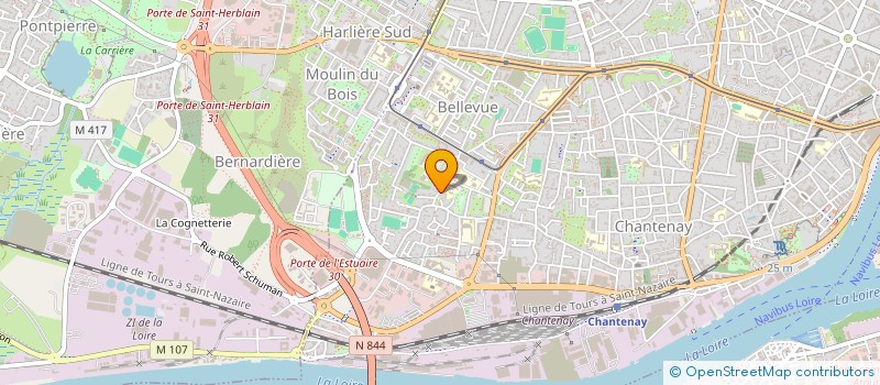 localisation de l'entreprise MONTER INDUSTRIE à NANTES