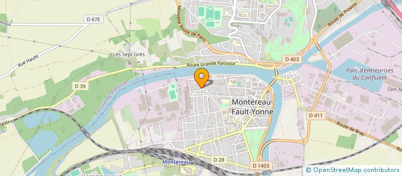 localisation de l'entreprise MONTEREAU A TRAVERS LE TEMPS  MONTEREAU-FAULT-YONNE