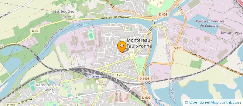 localisation de l'entreprise MONTEREAU CARBURANT à MONTEREAU-FAULT-YONNE