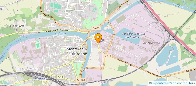 localisation de l'entreprise MONTEREAU MAINTENANCE à MONTEREAU-FAULT-YONNE