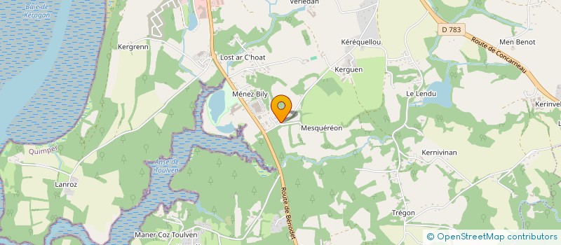 localisation de l'entreprise MONTES  QUIMPER