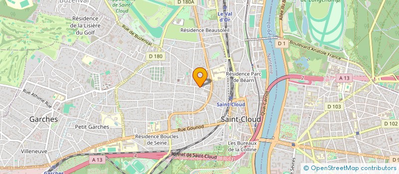 localisation de l'entreprise MONTES CONSULTANTS à SAINT-CLOUD