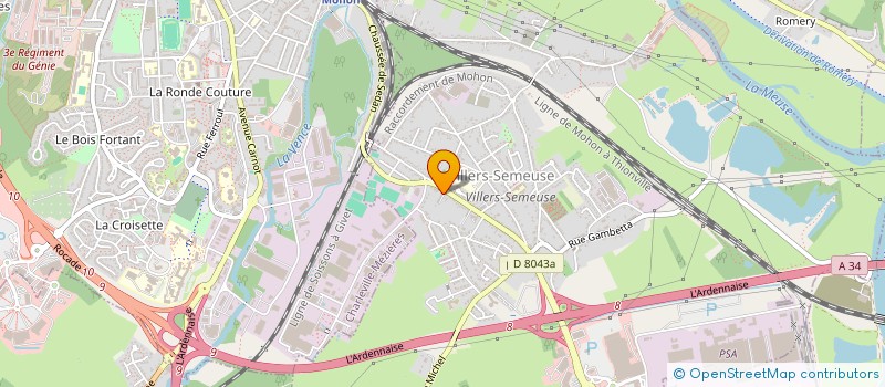 localisation de l'entreprise MONTES JESSICA  VILLERS-SEMEUSE