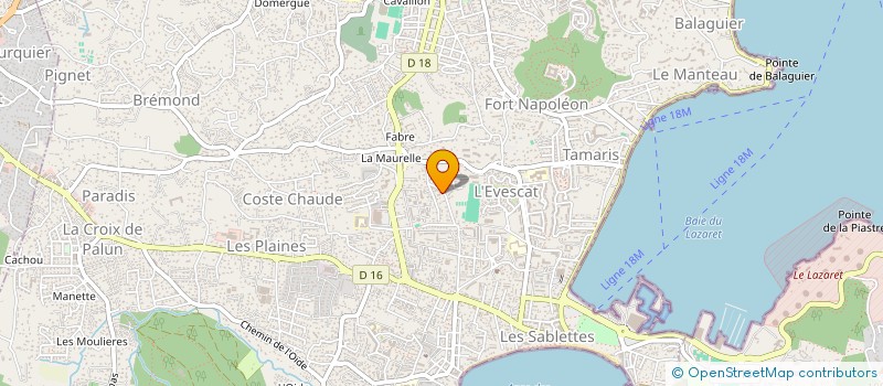 localisation de l'entreprise MONTESINO PROCAR à LA SEYNE-SUR-MER