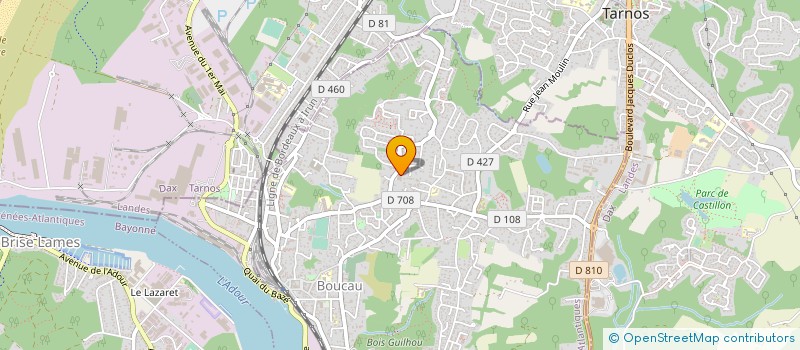 localisation de l'entreprise MONTESPAL à BOUCAU