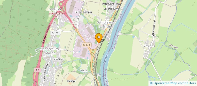 localisation de l'entreprise MONTESPAN SAS à MACON